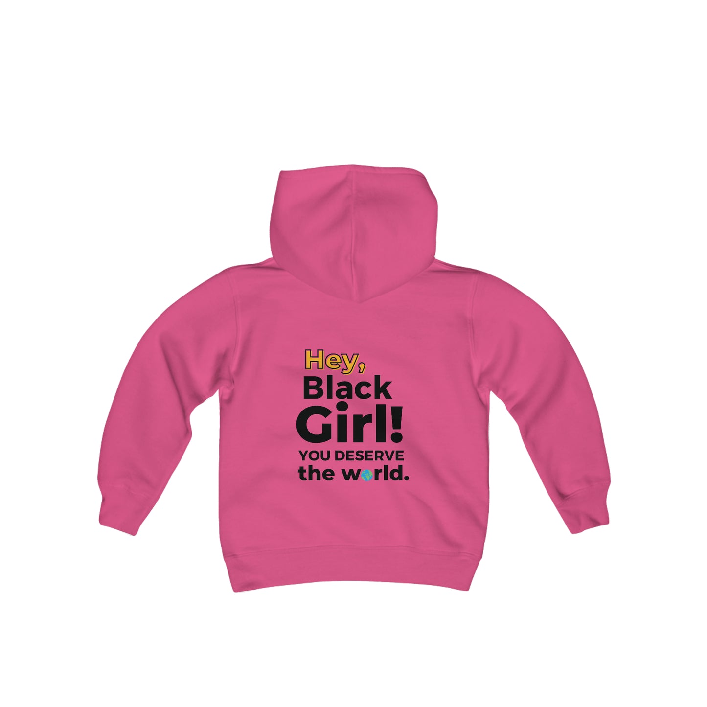 Hey, Black Girl! Youth Heavy Blend Hooded Sweatshirt
