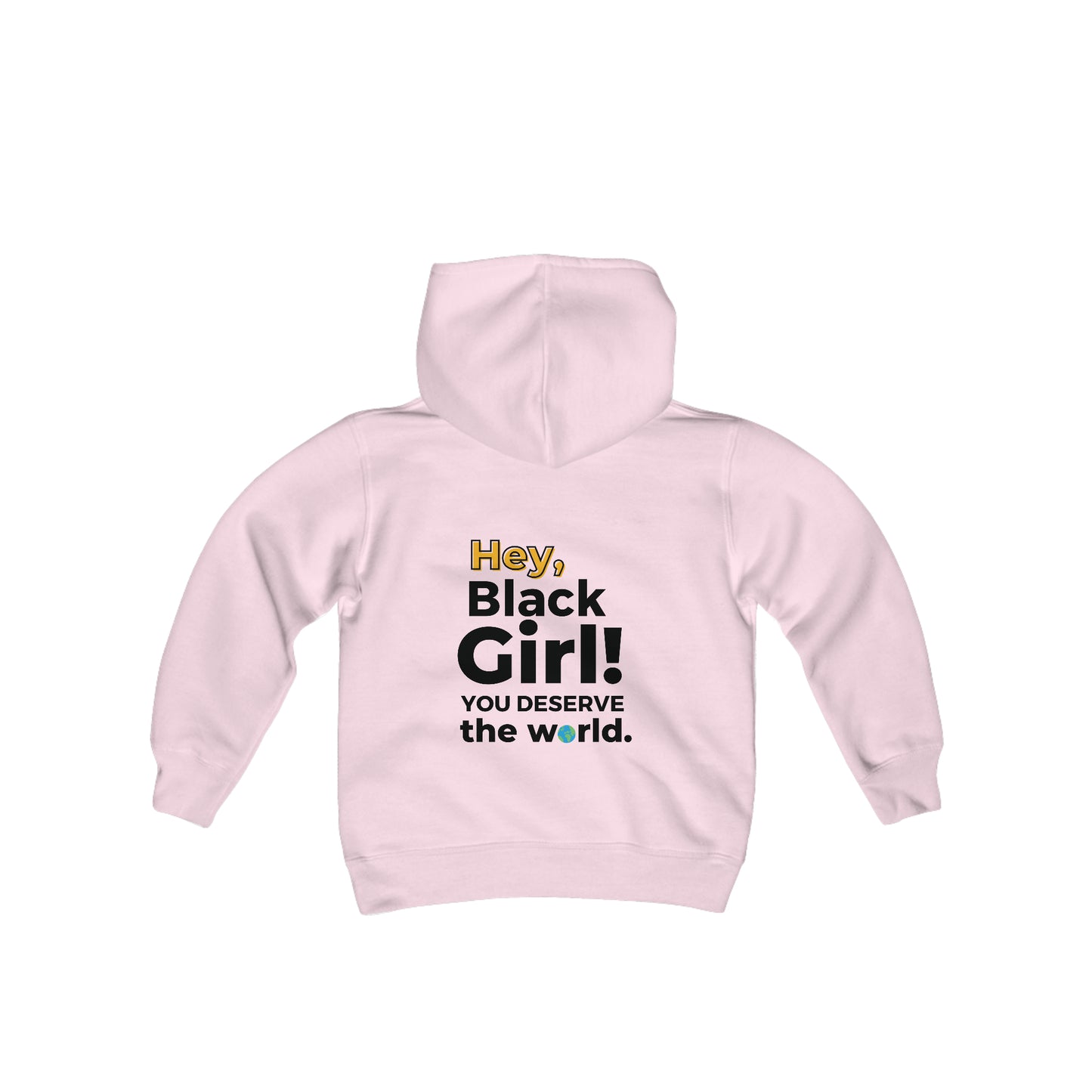 Hey, Black Girl! Youth Heavy Blend Hooded Sweatshirt