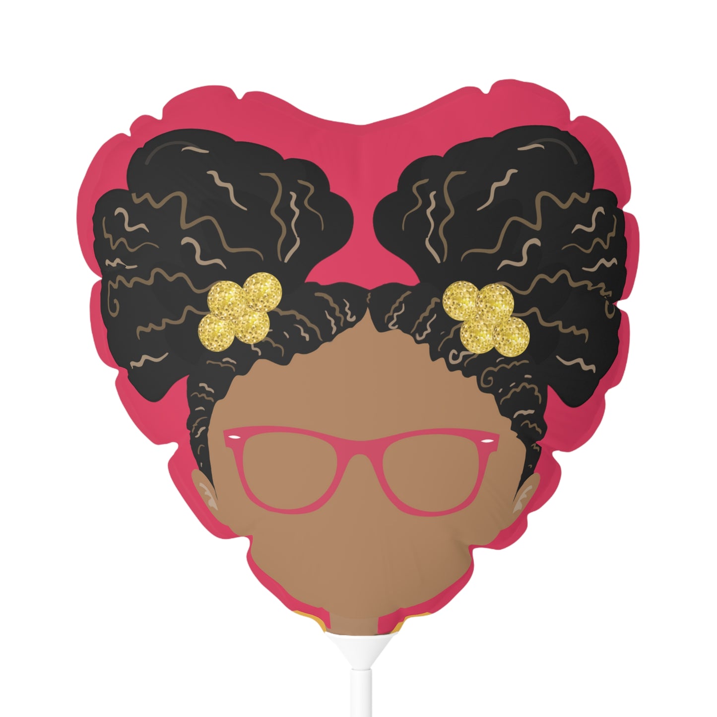 Hey, Black Girl! Balloon (Heart-shaped), 11"