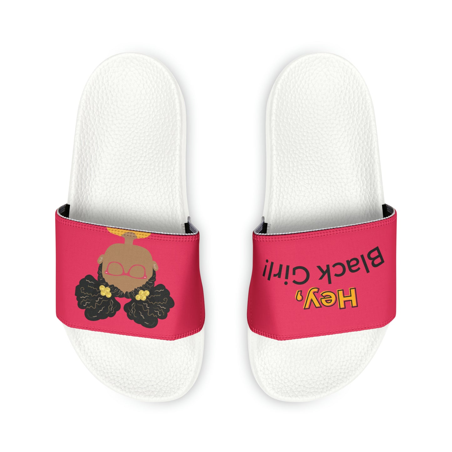 Hey, Black Girl! Youth PU Slide Sandals