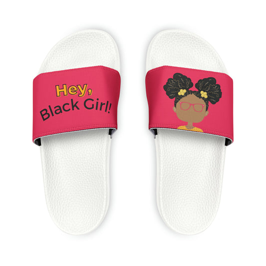 Hey, Black Girl! Youth PU Slide Sandals