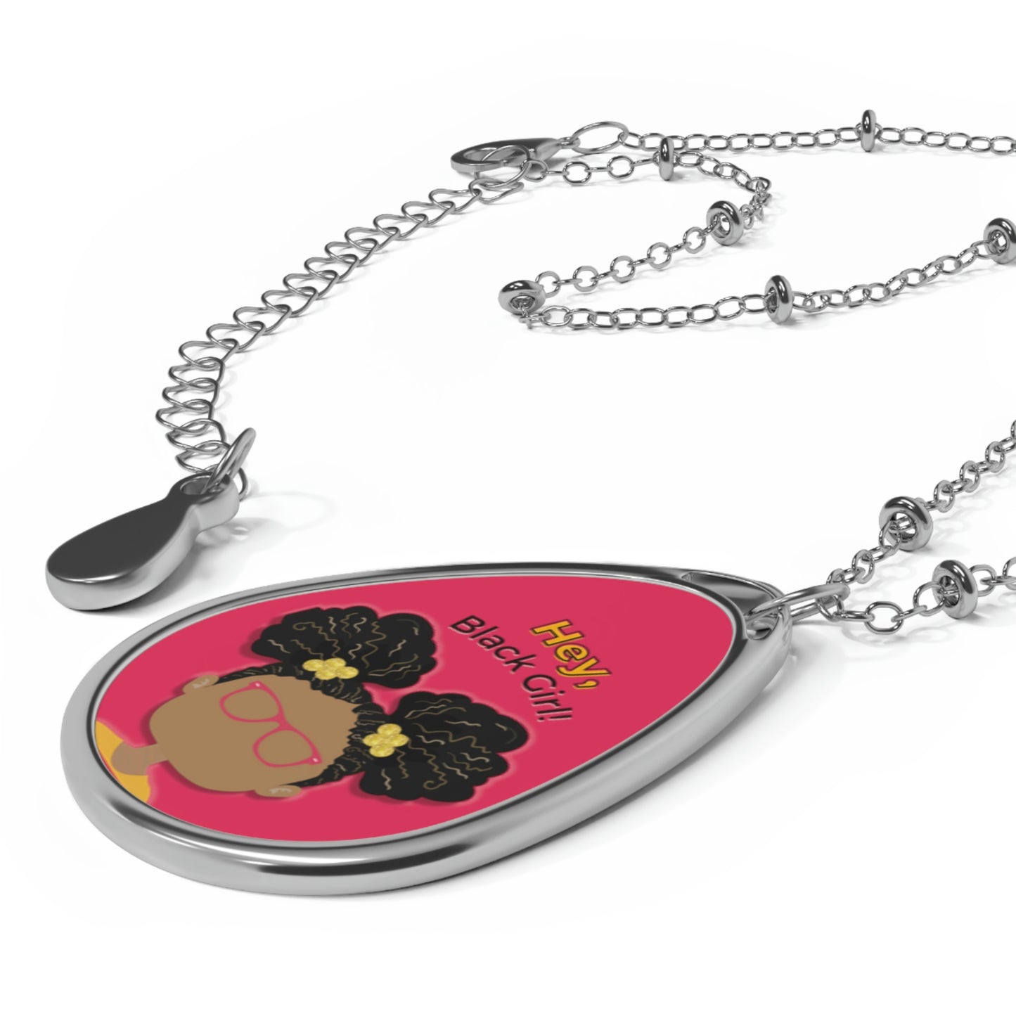 Hey, Black Girl! Oval Necklace